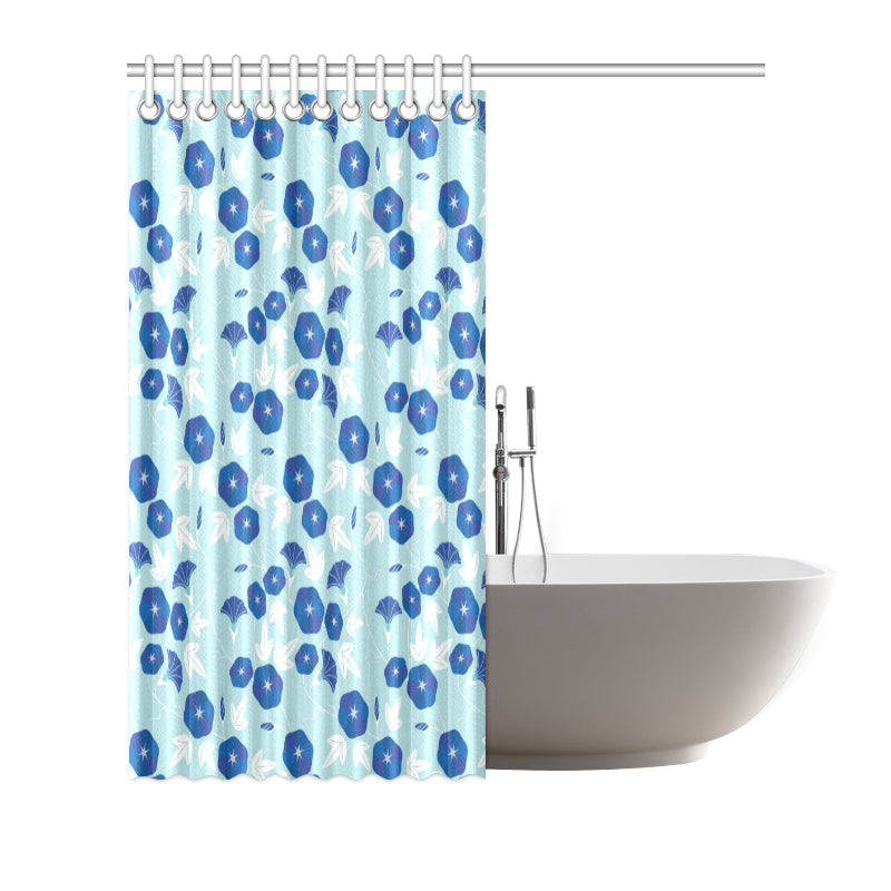 Morning Glory Pattern Print Design MG07 Shower Curtain