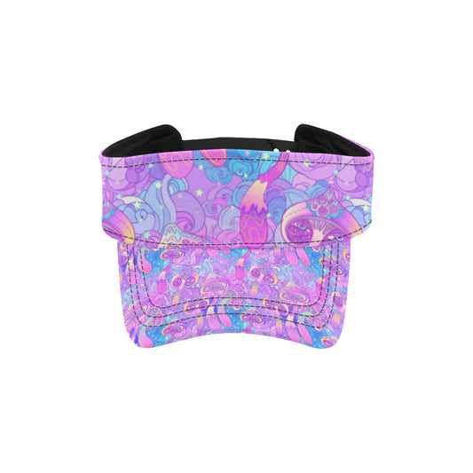 Psychedelic Trippy Mushroom Print Unisex Sun Visor