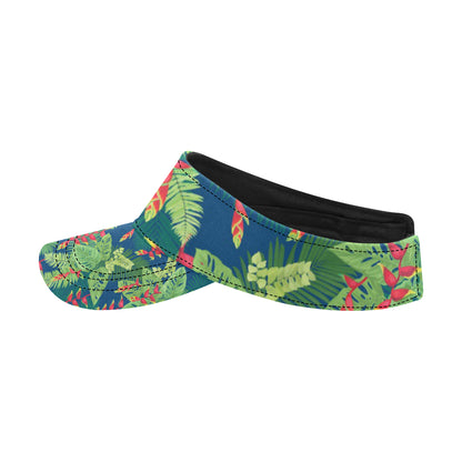 Heliconia Pattern Print Design HL08 Unisex Sun Visor