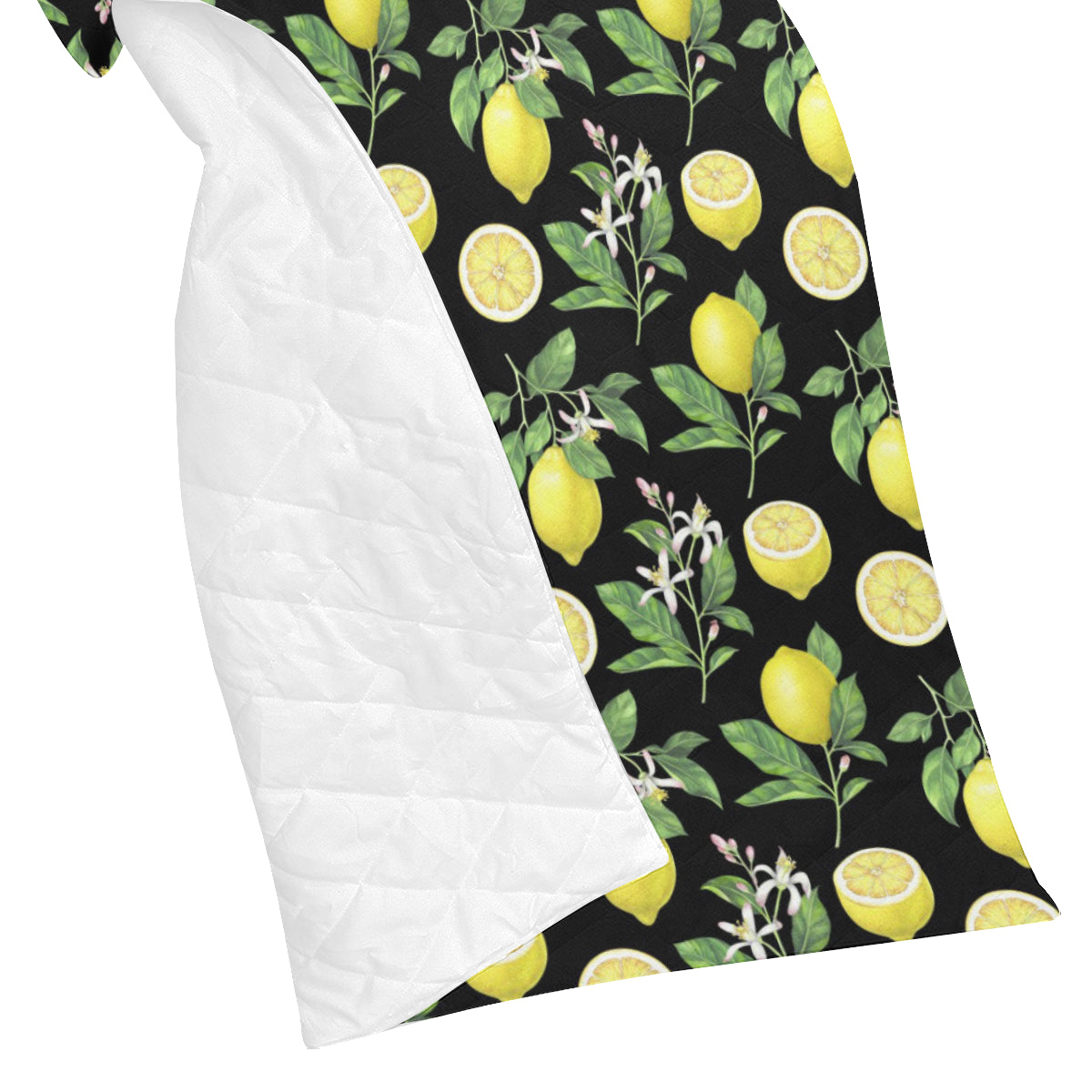 Lemon Pattern Print Design LM02 Premium Quilt