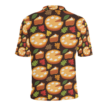 Pie Pattern Print Design A03 Men Polo Shirt