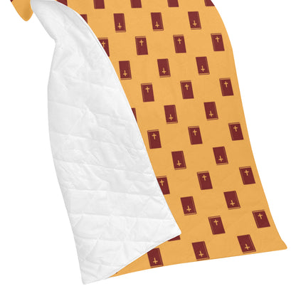 Bible Pattern Print Design 05 Premium Quilt