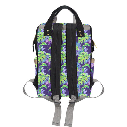 Tropical Flower Pattern Print Design TF019 Diaper Bag Backpack