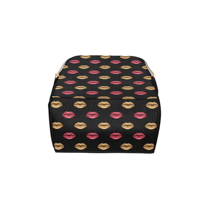 Lip Pattern Print Design 03 Diaper Bag Backpack
