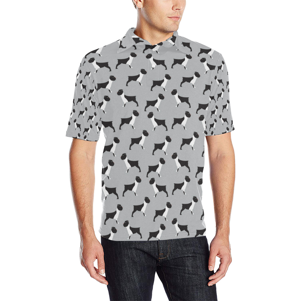 Boxers Pattern Print Design 01 Men Polo Shirt