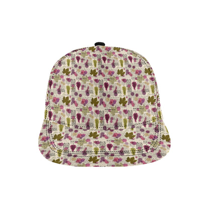 Wine Style Design Print Snapback Cap