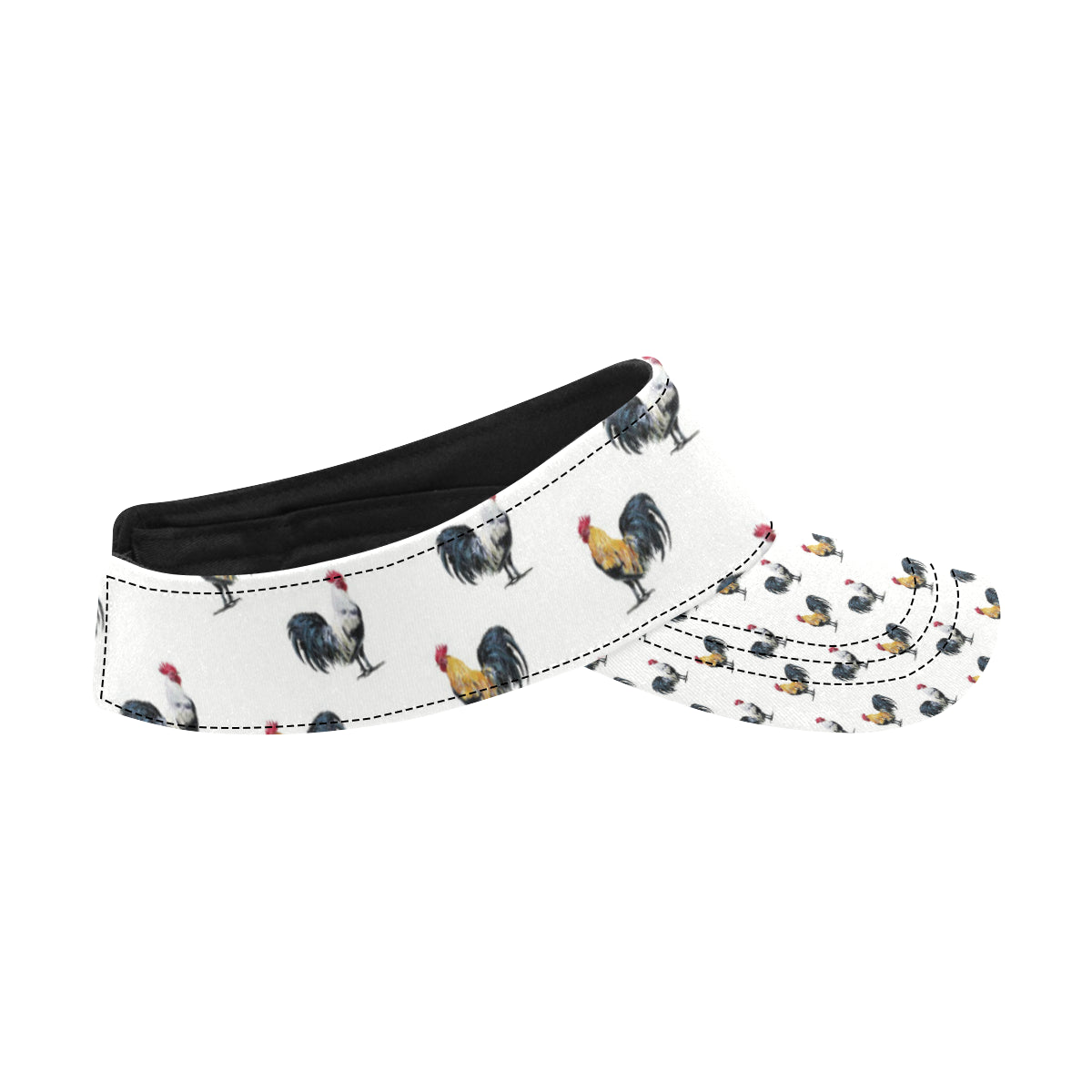 Chicken Pattern Print Design 02 Unisex Sun Visor