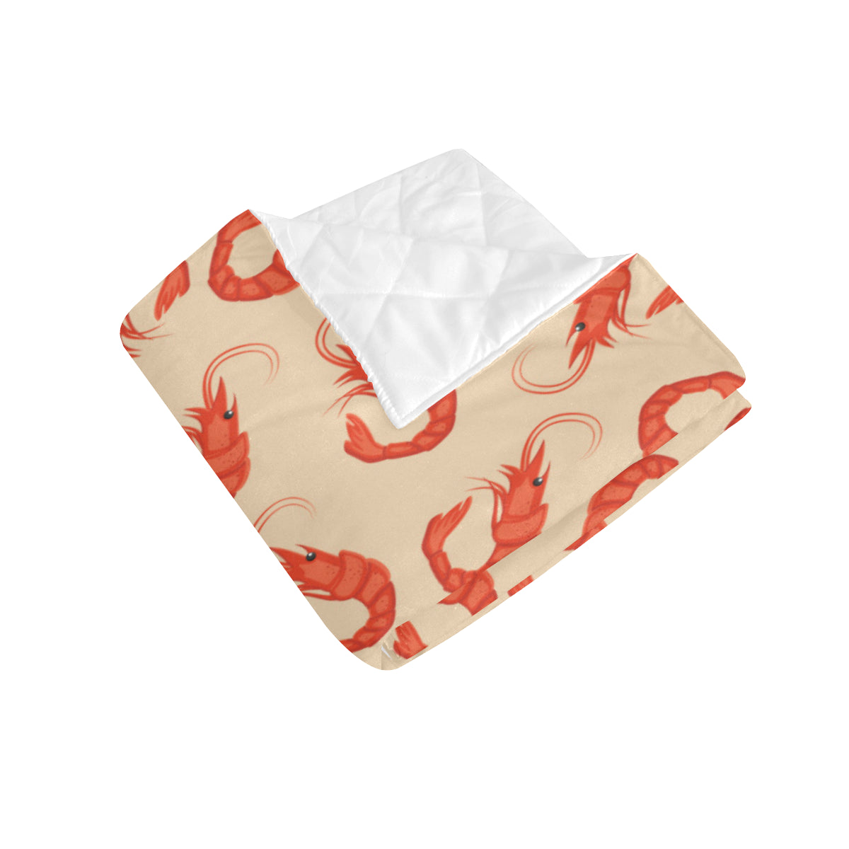 Prawn Pattern Print Design 02 Premium Quilt