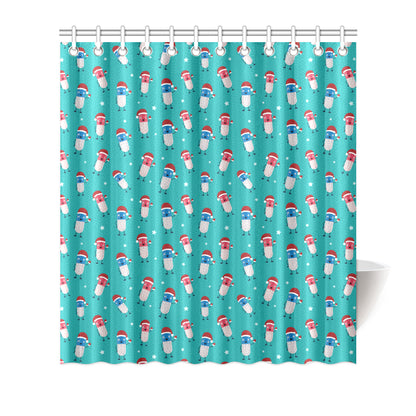 Pill Pattern Print Design A03 Shower Curtain