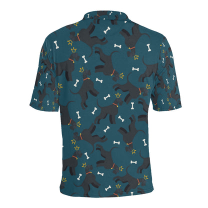 Schnauzers Pattern Print Design A04 Men Polo Shirt