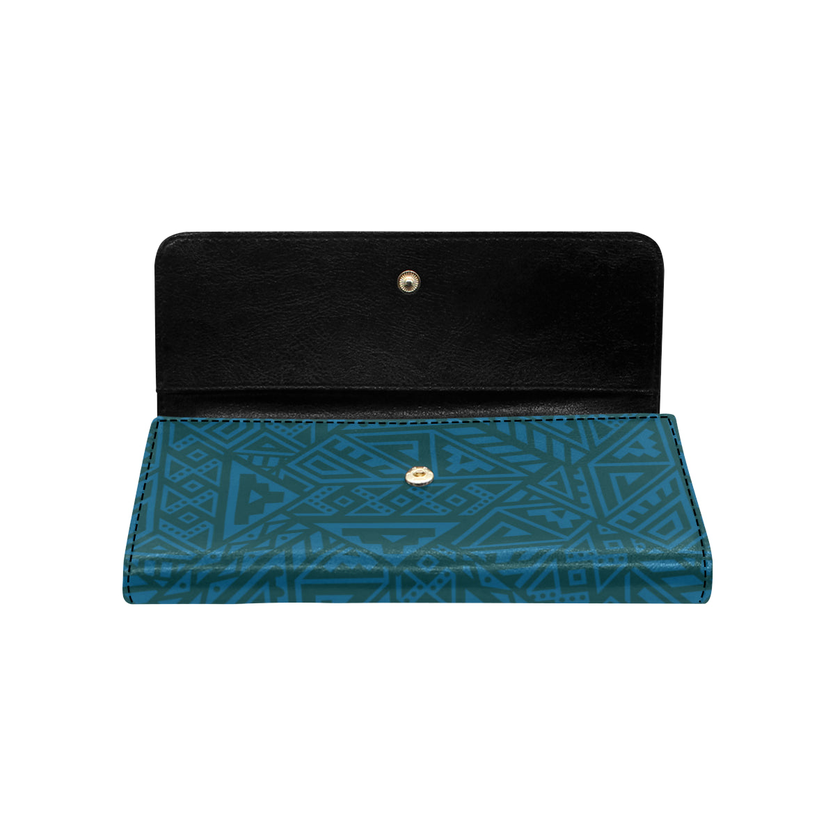 Maori Pattern Print Design 03 Women's Trifold Wallet