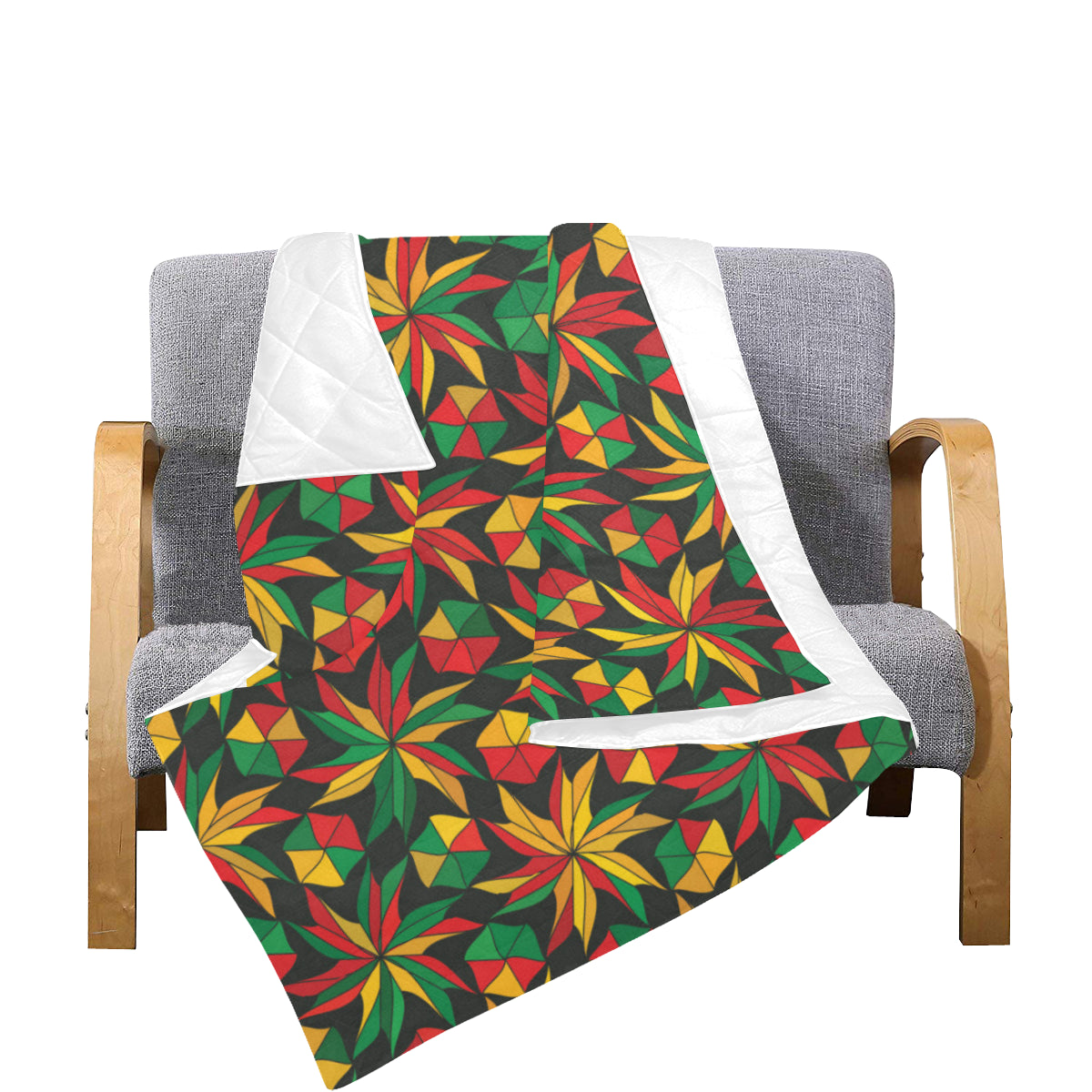 Rastafarian Pattern Print Design A03 Premium Quilt