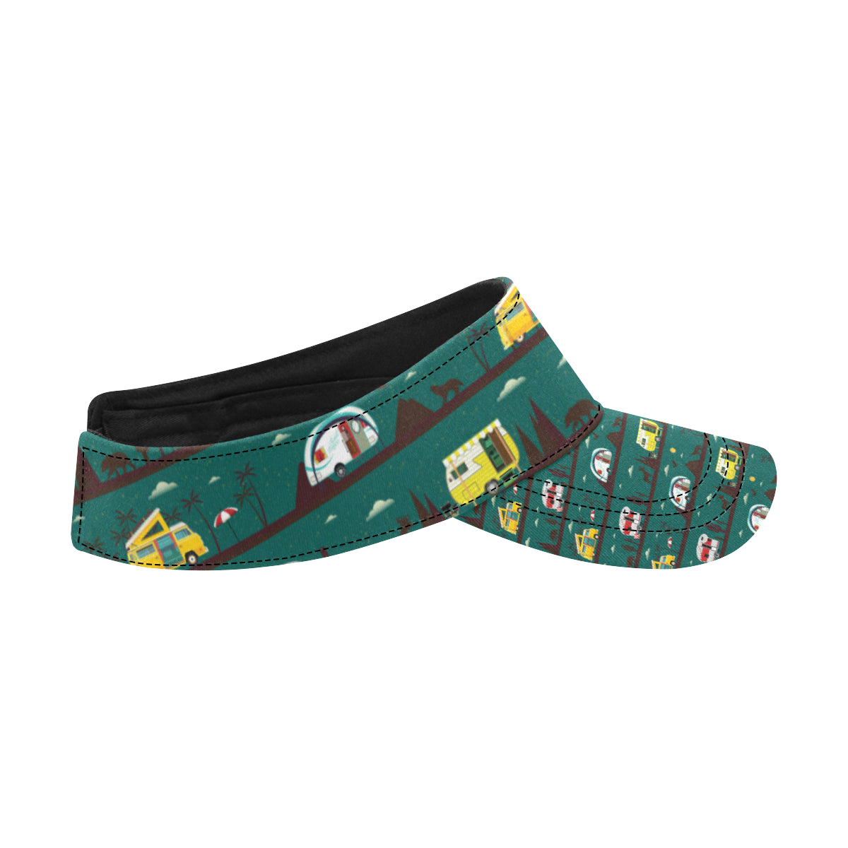 Camper Pattern Print Design 05 Unisex Sun Visor