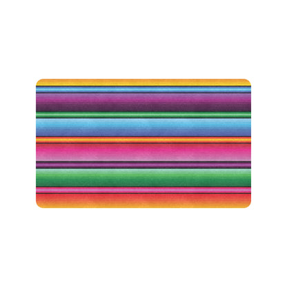 Mexican Blanket Colorful Print Pattern Rubber Doormat