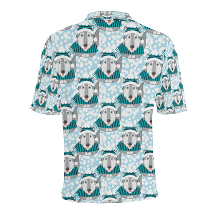 Alaskan Malamute Pattern Print Design 01 Men Polo Shirt