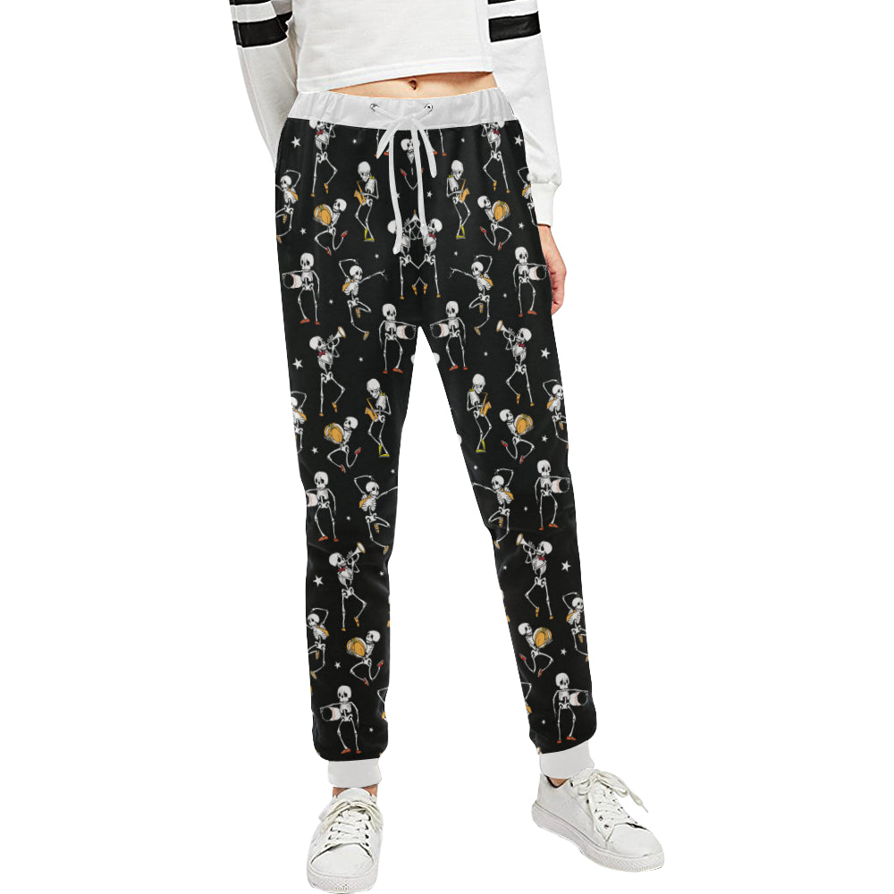 Skeleton Dance Print Unisex Sweatpants