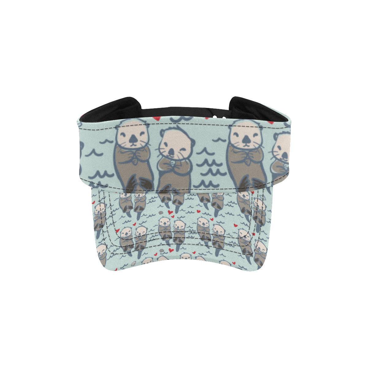 Sea Otter Pattern Print Design 03 Unisex Sun Visor