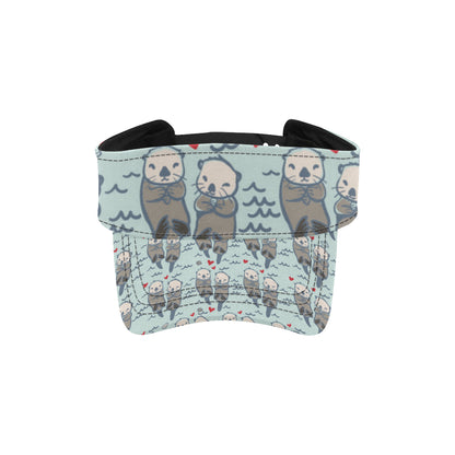 Sea Otter Pattern Print Design 03 Unisex Sun Visor