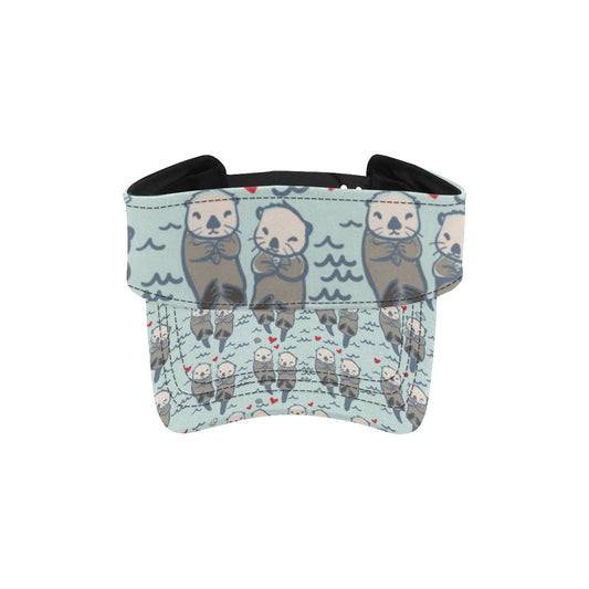 Sea Otter Pattern Print Design 03 Unisex Sun Visor
