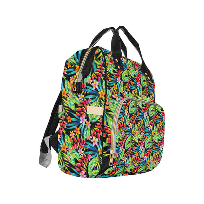 Heliconia Pattern Print Design HL09 Diaper Bag Backpack