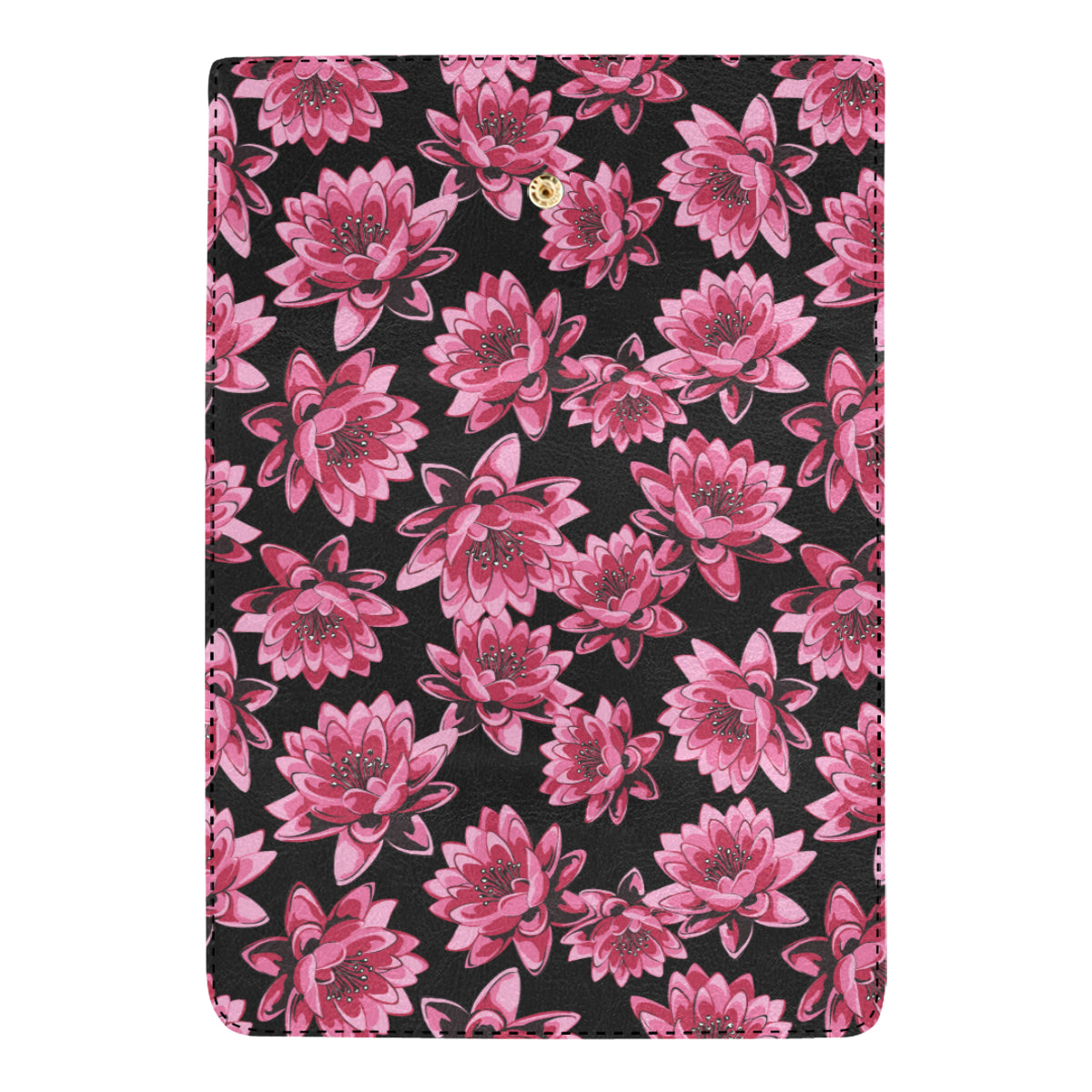 Lotus Pattern Print Design 03 Women's Trifold Wallet