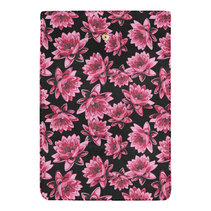 Lotus Pattern Print Design 03 Women's Trifold Wallet