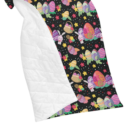 Easter Eggs Pattern Print Design RB06 Premium Quilt
