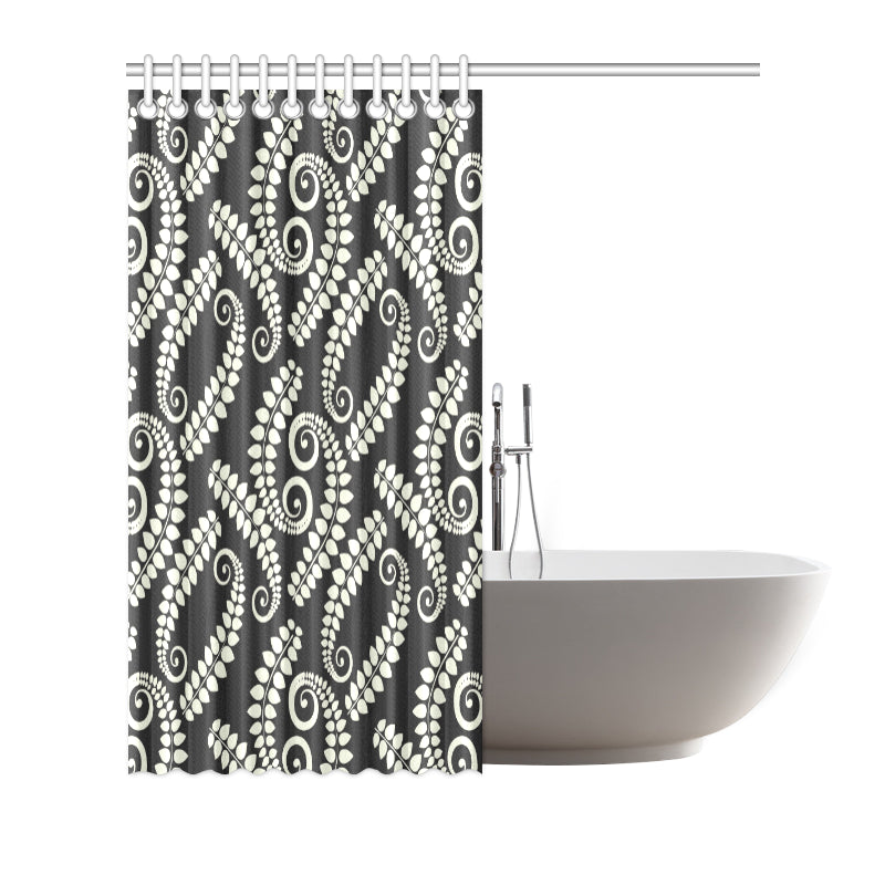 Fern Leave Print Pattern Shower Curtain