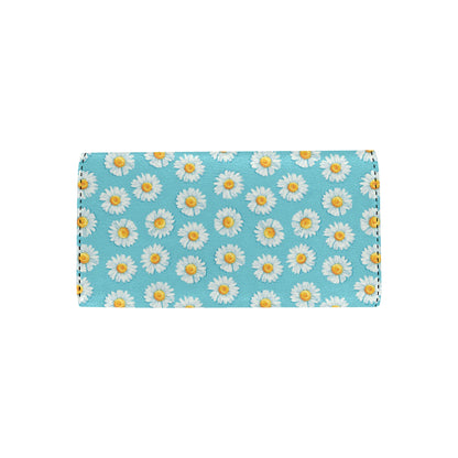 Daisy Pattern Print Design DS03 Women's Trifold Wallet