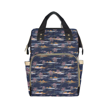 Pacific island Pattern Print Design A06 Diaper Bag Backpack