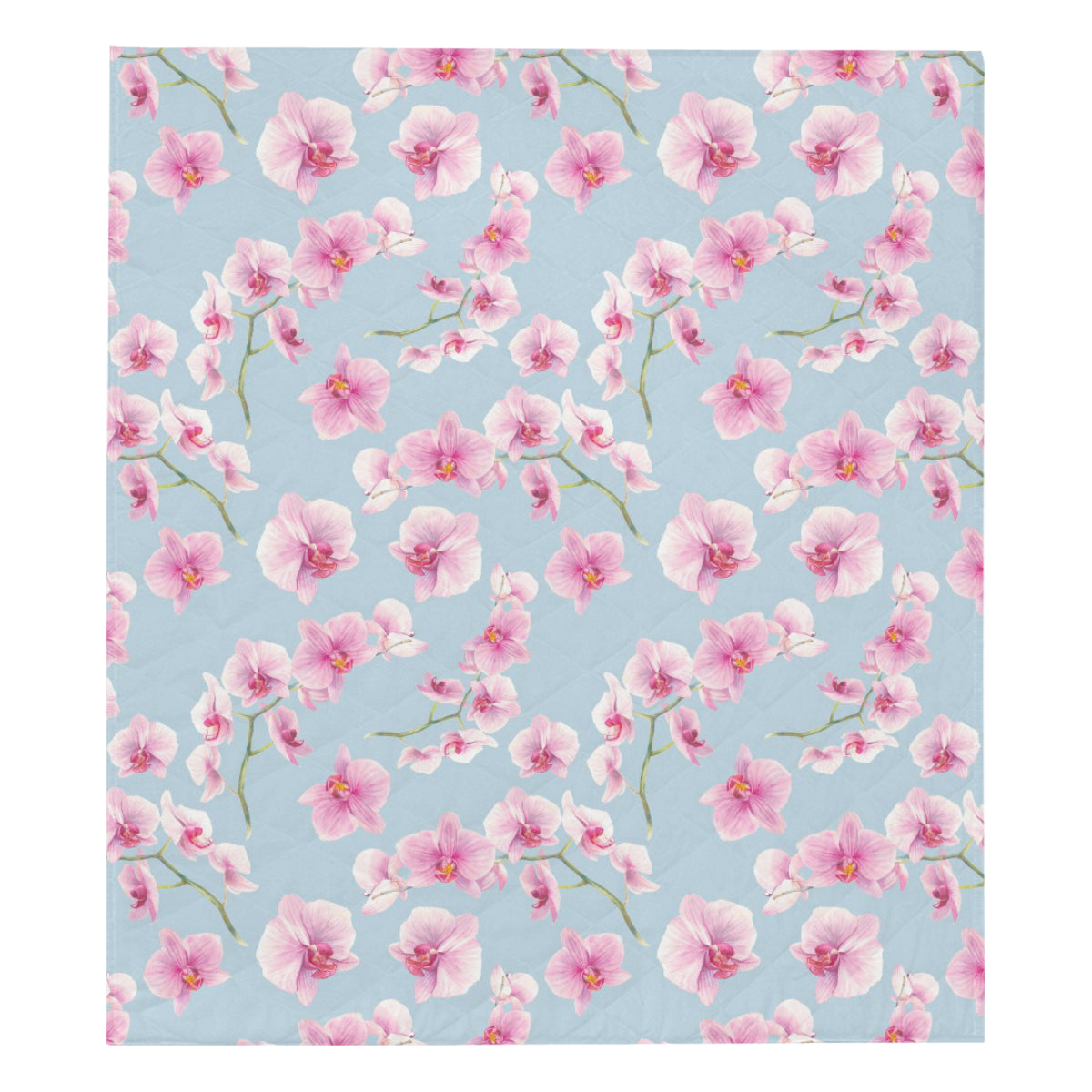 Orchid Pink Pattern Print Design OR01 Premium Quilt