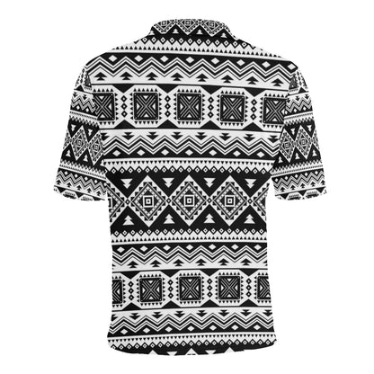 Aztec Pattern Print Design 08 Men Polo Shirt