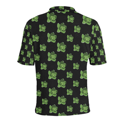 Cabbage Pattern Print Design 03 Men Polo Shirt