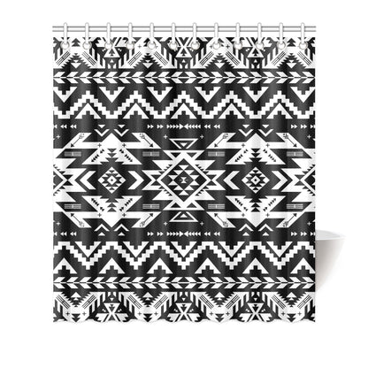 Tribal indians native aztec Shower Curtain