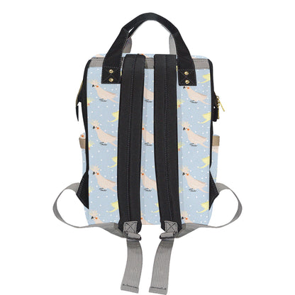 Cockatiel Pattern Print Design 03 Diaper Bag Backpack
