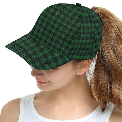 Green Tartan Plaid Pattern Snapback Cap