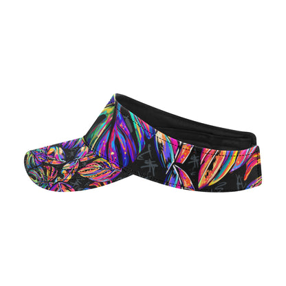 Neon Color Tropical Palm Leaves Unisex Sun Visor