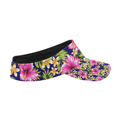 Pink Hibiscus Pattern Print Design HB027 Unisex Sun Visor