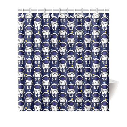 Astronaut Pattern Print Design 01 Shower Curtain