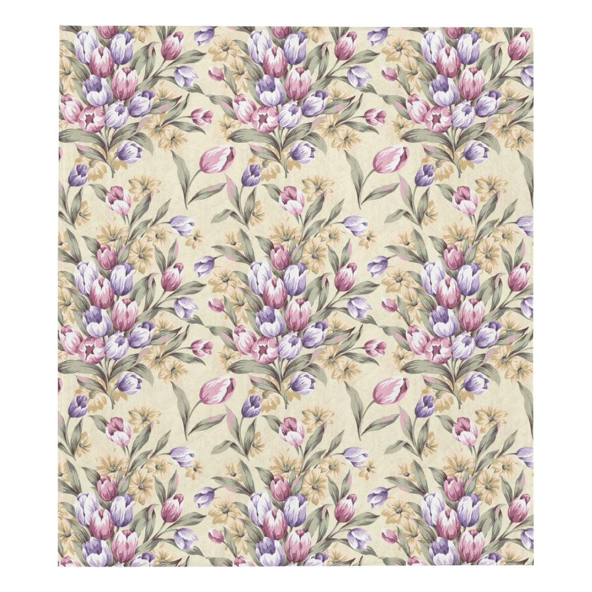 Tulip Pattern Print Design TP04 Premium Quilt