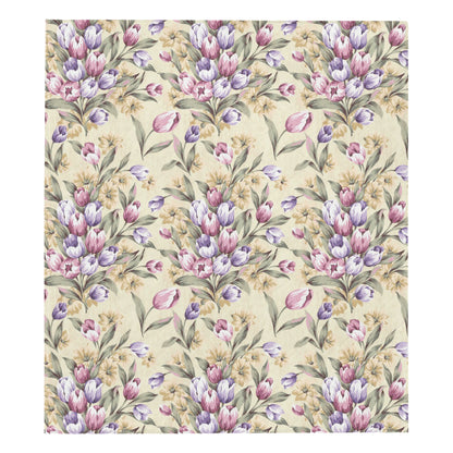 Tulip Pattern Print Design TP04 Premium Quilt