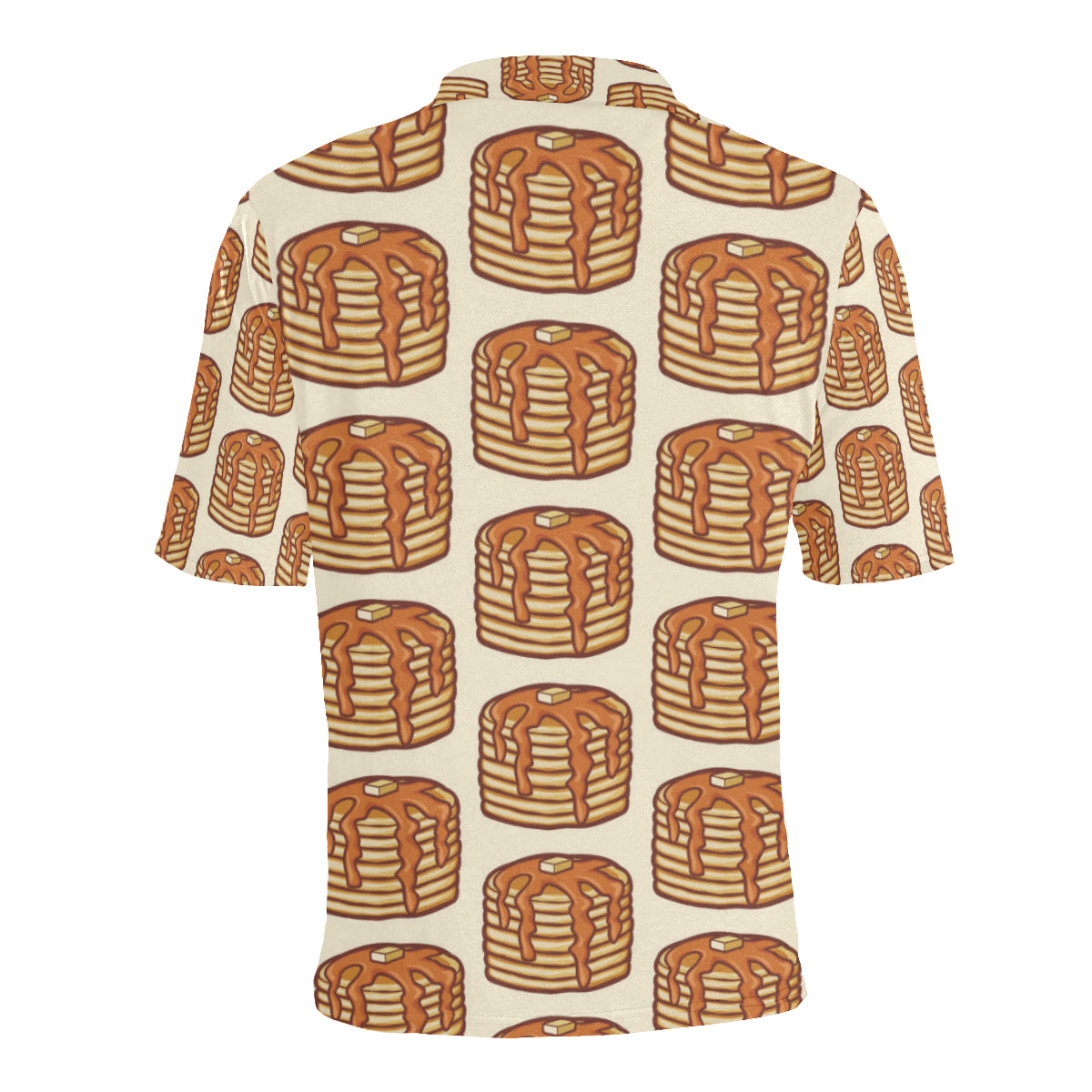 Pancake Pattern Print Design A02 Men Polo Shirt