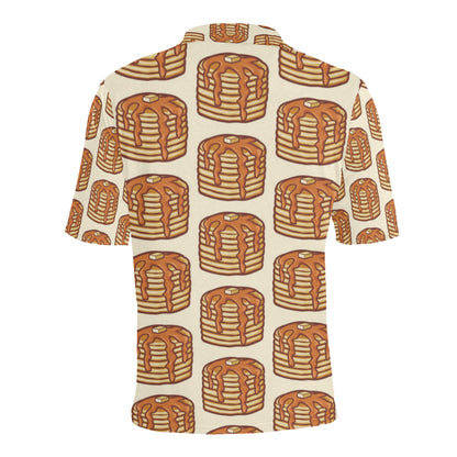 Pancake Pattern Print Design A02 Men Polo Shirt
