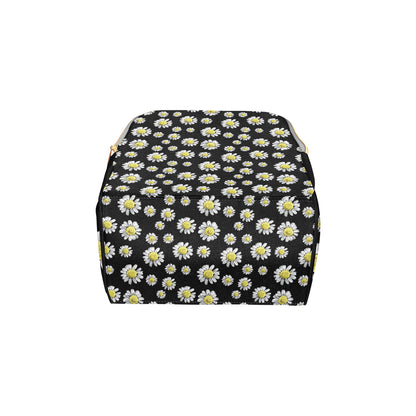 Daisy Pattern Print Design DS01 Diaper Bag Backpack