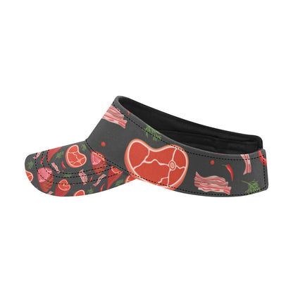 Meat Pattern Print Design 03 Unisex Sun Visor