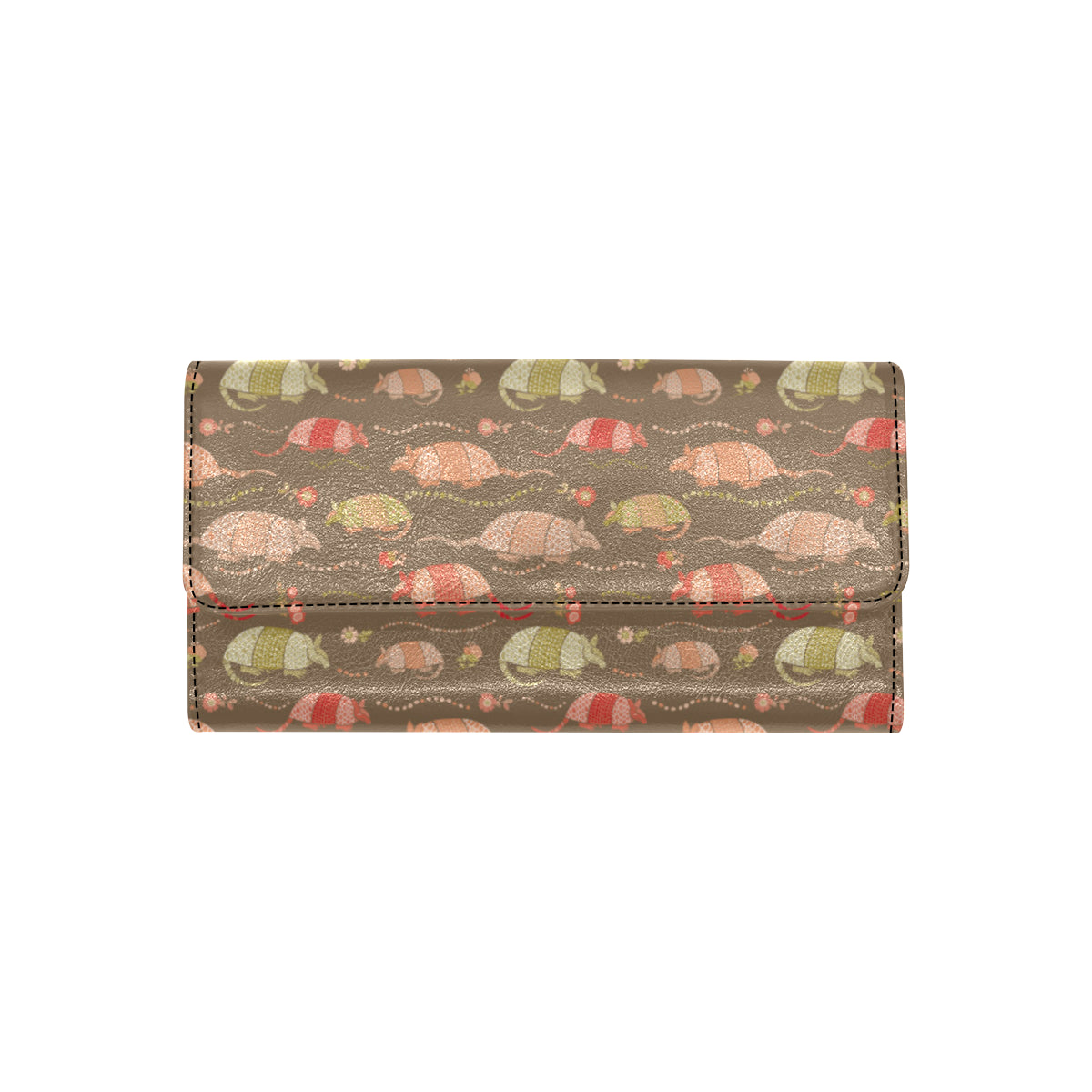 Armadillo Pattern Print Design 04 Women's Trifold Wallet