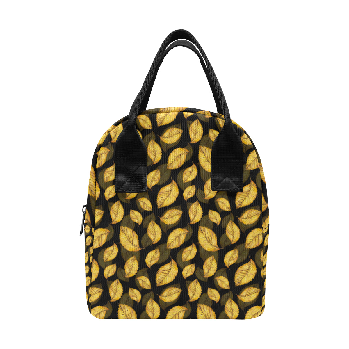 Elm Leave Summer Print Pattern Insulated Lunch Bag
