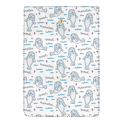 Manatee Baby Pattern Print Design 03 Women's Trifold Wallet