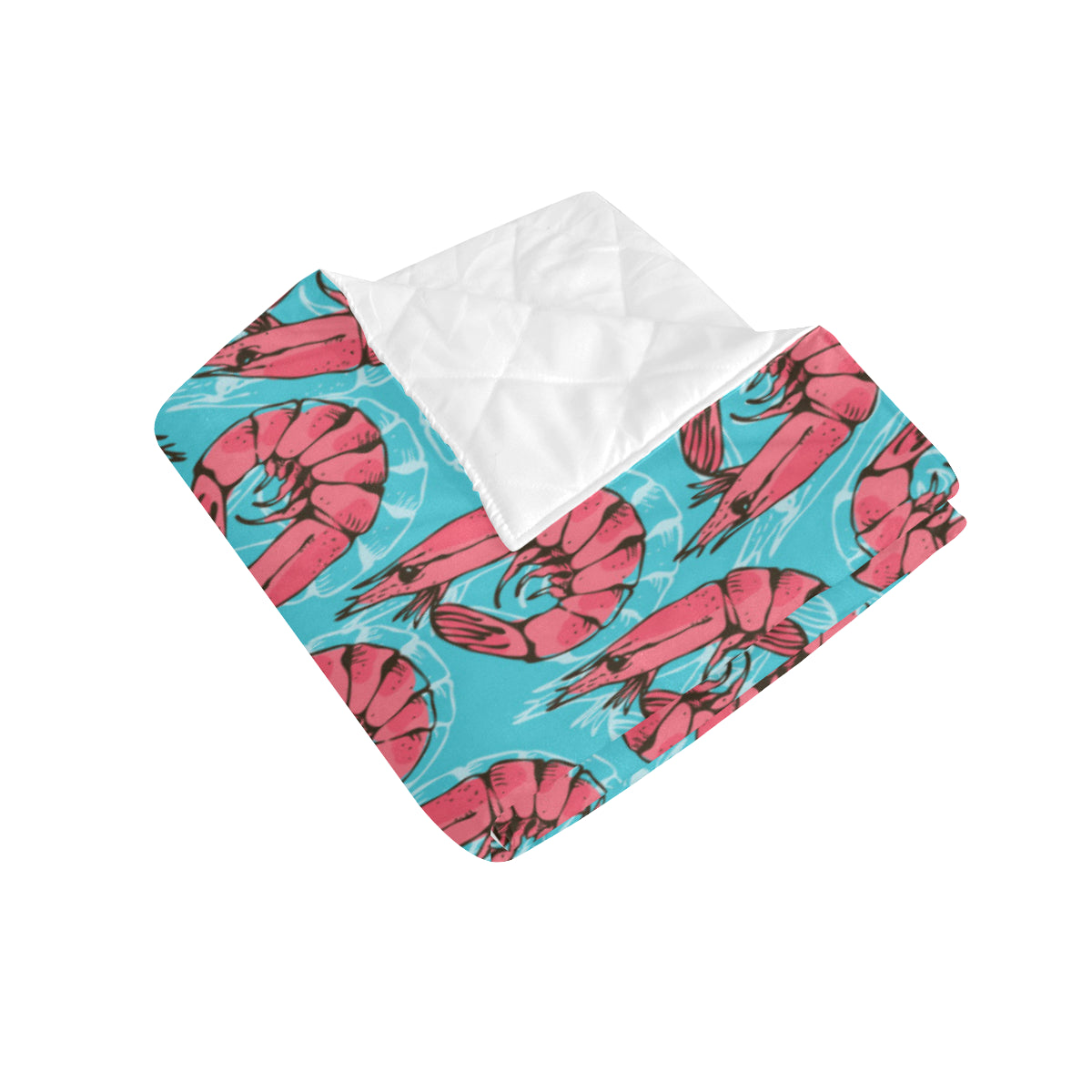 Prawn Pattern Print Design 01 Premium Quilt