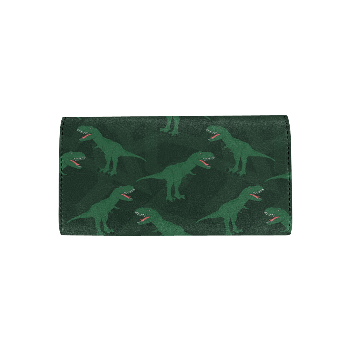 T Rex Pattern Print Design A06 Women's Trifold Wallet